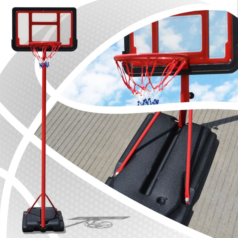 COSTWAY Basketballkorb Basketball-Set Backboard Basketball Basketballboard  Basketballbrett Basketballring mit Ring und Netz fuer Buero Spiel