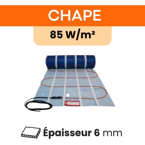 Plancher chauffant électrique sous chape - 85 W/m² : L 15,23 m x l 0,70 m - 1220 W