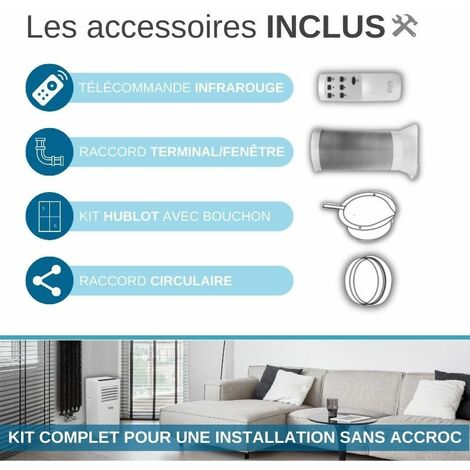 Climatiseur mobile ARGO Kenny 2 kW Blanc Classe A