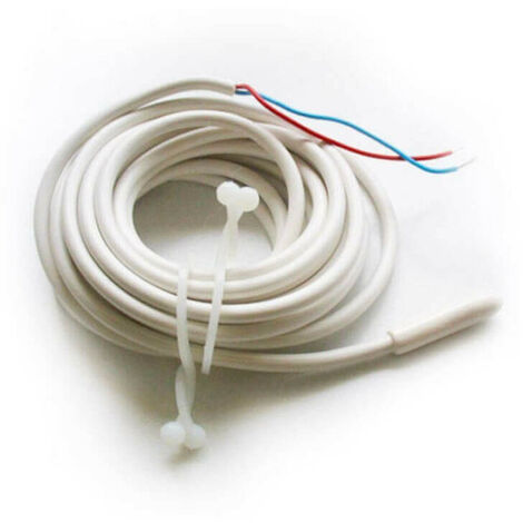 Sonde de sol pour thermostat de plancher chauffant électrique – Longueur 3 m – Température max 28°C – Compatible avec thermostat TH – Ignis
