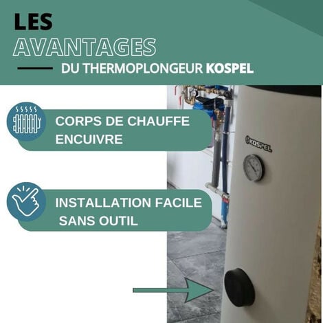 Résistance électrique avec thermostat 3 kW - 230V