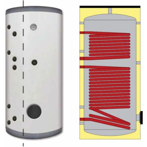 Ballon ECS 500 litres Inox 316L double échangeur