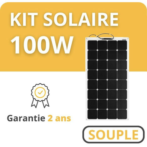 Kit Solaire Souple - 12V - Camping Car / Bateau / Tiny House 100W (1/5)