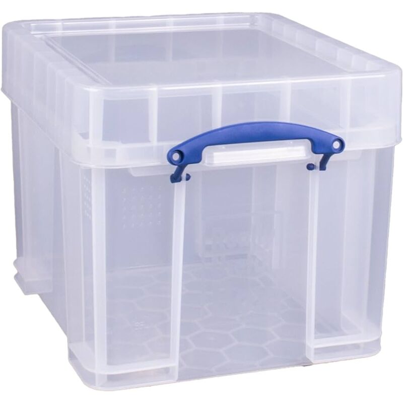 Really Useful Box 35C Aufbewahrungsbox 35L mit Deckel Transparent