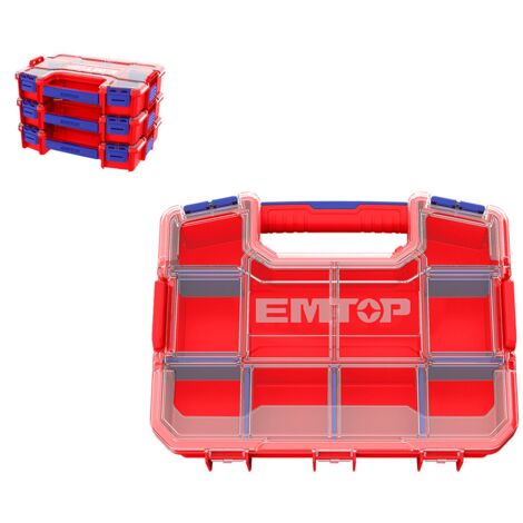Boîte à Outils Empilable Hitachi - H16 Cm, Système 2, Pour Rangement D'accessoires