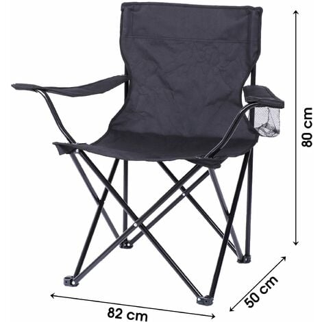 TRESKO® Chaise de Camping Pliante et transportable