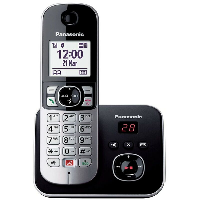 Teléfono PANASONIC KX-TG6861SPB Negro Contestador