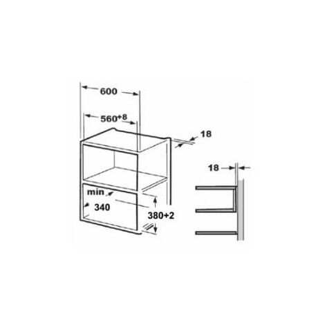 Microondas Integrable - Fagor 3MWB-201CEGX, Acero Inoxidable