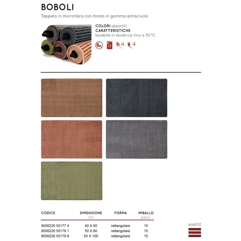 TAPPETI BOBOLI CM.55X100 REDS