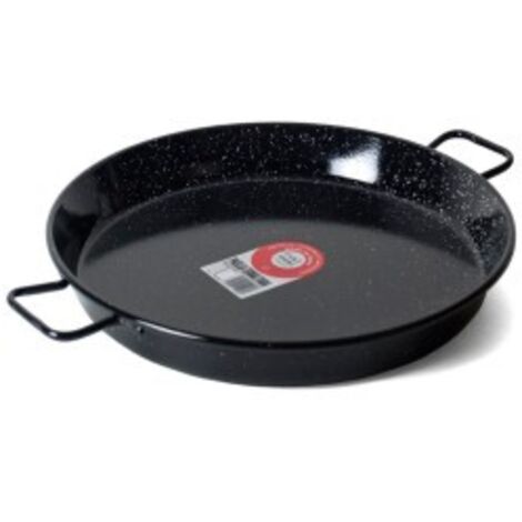 La Valenciana Casseruola In Ferro Smaltato Con Due Manici, Diametro 18 Cm, Prodotta In Spagna – Adatta A Forno E Lavastoviglie, Colore Nero