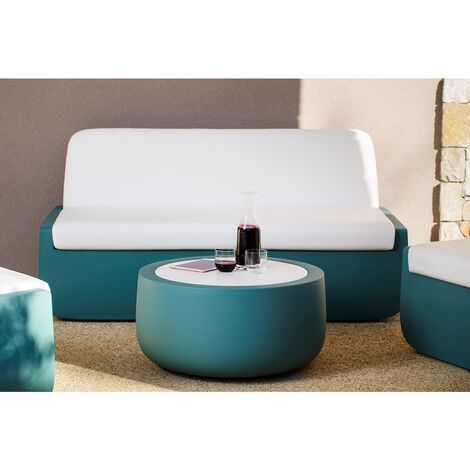 TAVOLINO BOLD VERDE SALVIA SENZA PIANO DIAMETRO  73 H37 USO ESTERNO EURO3PLAST