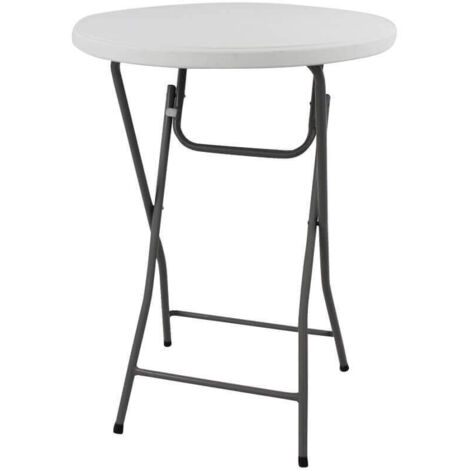 TAVOLO CATERING 110H DM.60 PIEGHEVOLE PIANO ABS STRUTTURA METALLO VERNICIATO (1/2)