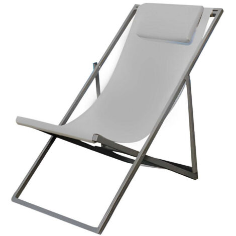 SDRAIO AVANA ALLUMINIO BIANCO TEXTILENE GRIGIO 3 POSIZIONI 97X52X76H (1/5)
