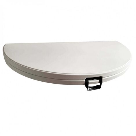 TAVOLO CATERING 150CM PIEGHEVOLE STRUTTURA METALLO VERNICIATO E PIANO ABS BIANCO (1/4)