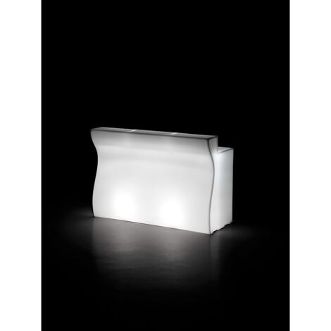 BANCO BAR BARTOLOMEO IN POLIETILENE LIGHT OUT CM.160X70X110 SENZA KIT LUCE