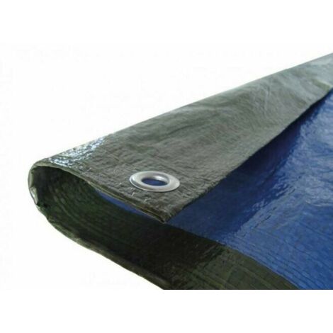 TELO OCCHIELLATO 4X4 GR,100 VERDE-BLU POLIETILENE MULTIUSO (1/4)