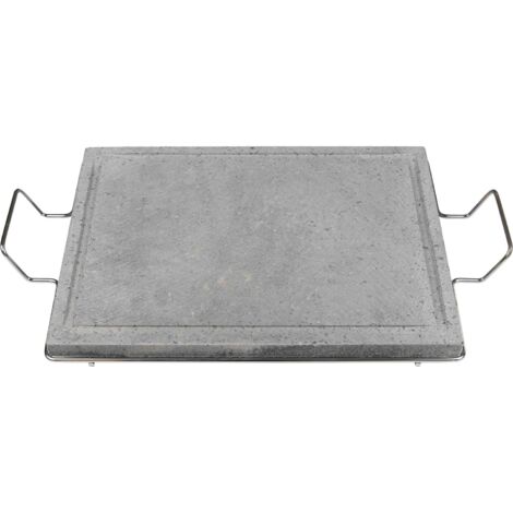 Kit Piastra Pizza Pietra Lavica Etna 39x30cm - Con Pala Legno, Spessore 2cm, Superficie Liscia - Foto 3