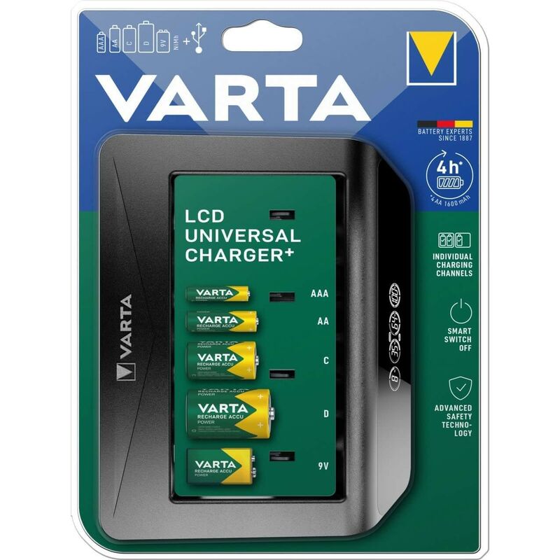 Varta Caricatore LCD per Batterie