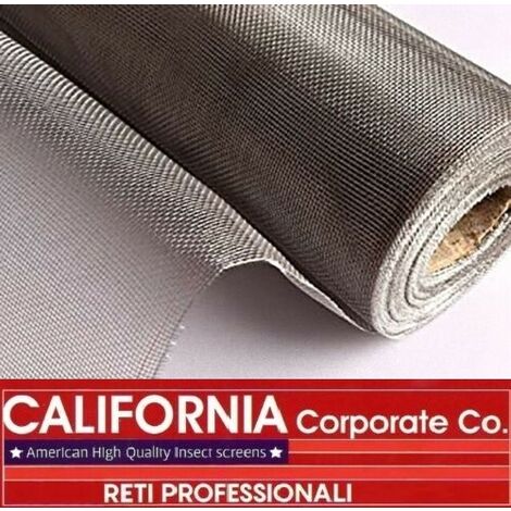 Rete Zanzariera 60 cm X 200 cm Acciaio Inox AISI 316 Americana 18/16