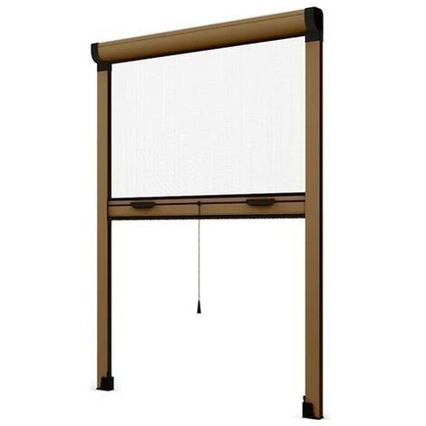 Zanzariera a Rullo Riducibile Verticale a Molla fai da te 160 x 160 Bronzo