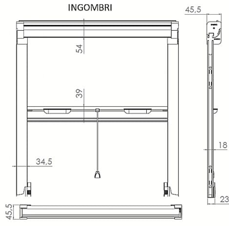 Zanzariera a Rullo Riducibile Verticale fai da te in kit Vari Colori e  Misure Disponibili (60 x 150, Bronzo)