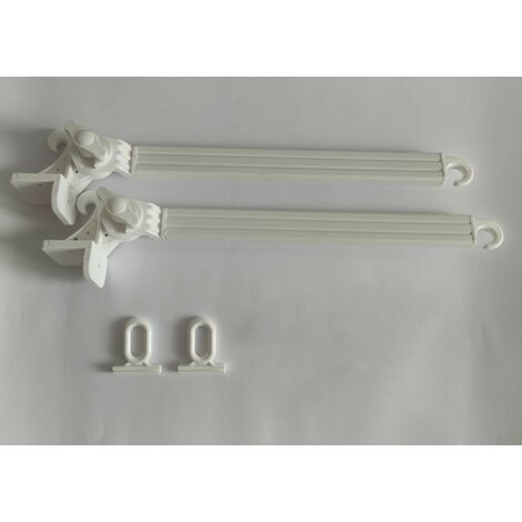 Braccetti per Tende da Sole in Alluminio 50 cm Coppia Kit con Occhioli Vari Colori