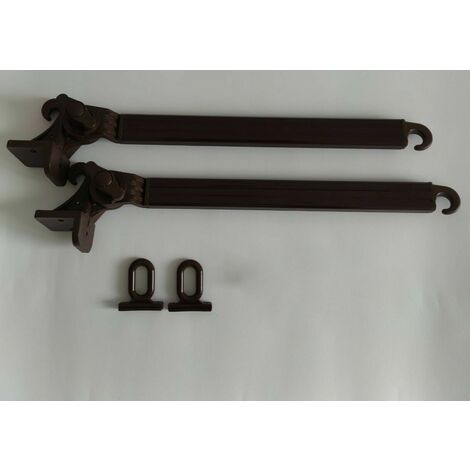 Braccetti per Tende da Sole in Alluminio 50 cm Coppia Kit con Occhioli Vari Colori (1/3)