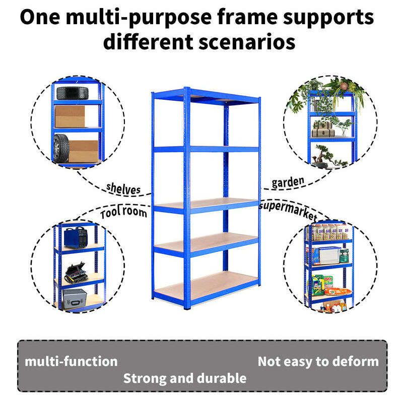 Scaffale di stoccaggio, scaffali per Garage regolabili a 5 livelli, scaffali  per Garage per carichi pesanti in metallo, organizzazione di stoccaggio -  AliExpress