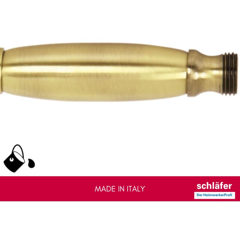 Doccetta Doccia Vintage In Ottone Antico – Soffione Monogetto, Alta Pressione, Collegamento Universale G1/2" | Stile Retrò Per Bagno Classico