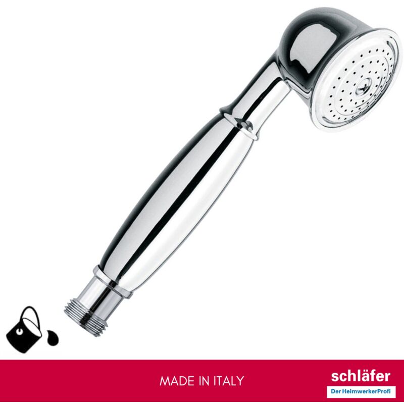 Soffione doccia in ottone, stile vintage, doccetta ad alta pressione, rimovibile, per bagno (nero