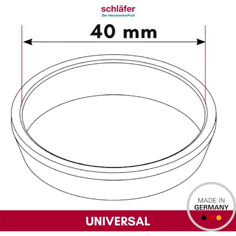 3 Guarnizioni Per Sifone Lavandino Ø 40x44 Mm - PVC, Antiperdite Per Lavello Da Cucina - Foto 9