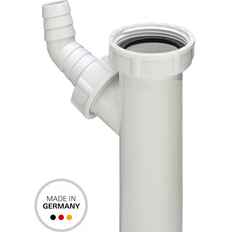 Canotto Per Sifone Schläfer - Ottone Cromato, Ø32x200 Mm, Con Flangia, Per Lavandini E Scarichi - Foto 8