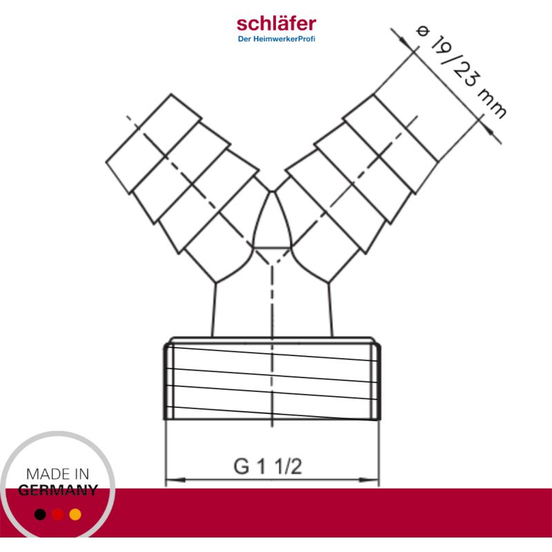 Schläfer 655850, Sifone incasso per lavatrice in PP con piastra in inox  cromo e pipetta in plastica Ø40/50mm, Sifone per lavastoviglie