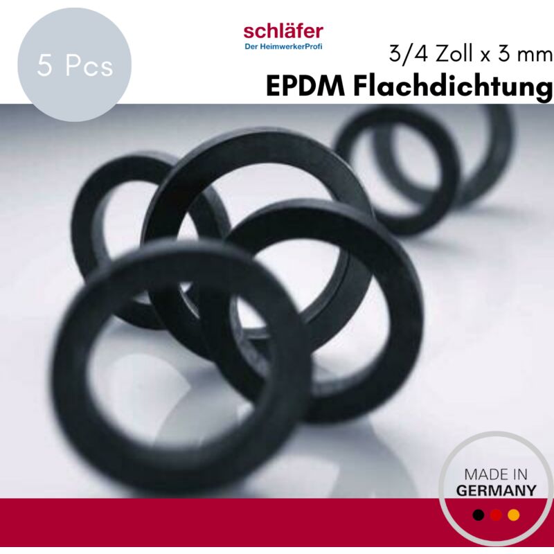 24 Rondelle Di Gomma Per Rubinetti - 3/4", 1/2", 25mm OD, 20mm ID, Nere, Per Riparazioni Idrauliche - Foto 9