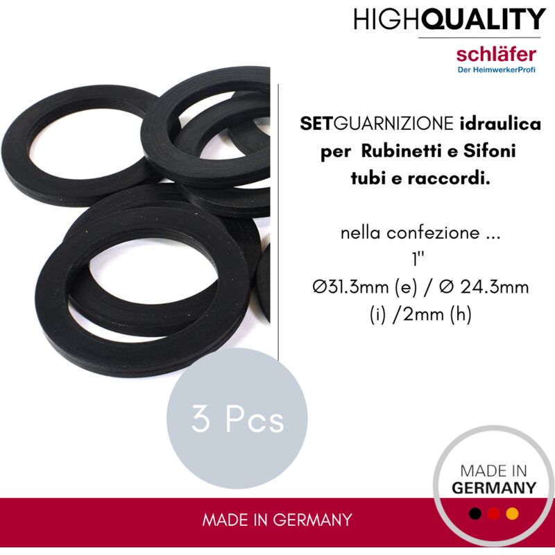 Set 81 Guarnizioni Gomma Per Tubi - O-ring, Rondelle E Filtri Per Bagno, Cucina E Giardino - Foto 6