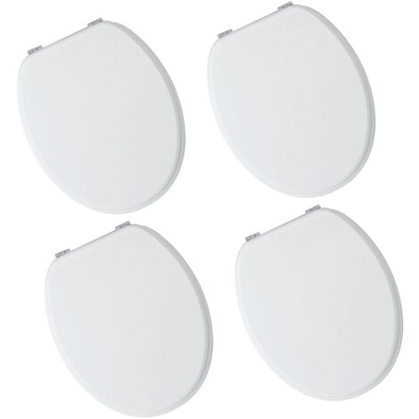 Sedile WC Universale In MDF Bianco - Tavoletta Copriwater Facile Da Installare - Foto 10