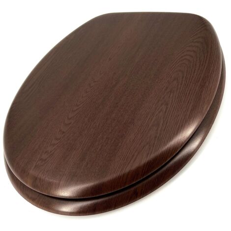 Croydex, Sedile Wc Resistente In Legno, Mahogany