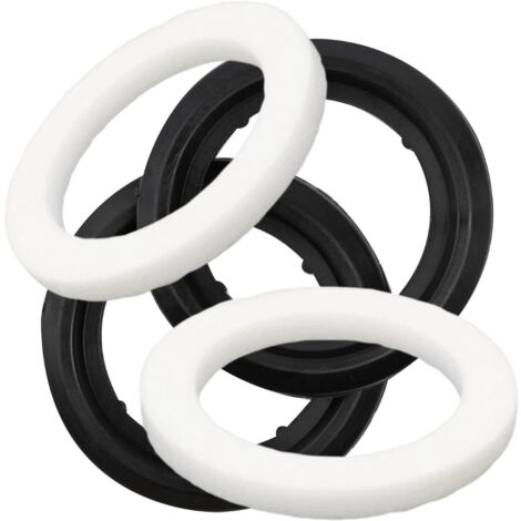 Schläfer 189413 Guarnizione Piletta Scarico Lavandino Bagno, Guarnizioni 1 1/4 per Piletta Norton, Guarnizioni per Piletta Saltarello, Assortimento Guarnizioni in Spugna e PVC, Confezione da 4 Pezzi
