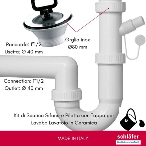 Alcadrain Sifoni - Sifone Per Lavabo, Bianco A42