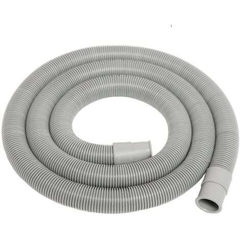Schläfer 262103 Tubo Flessibile di Scarico Corrugato per Acqua Lavatrice e Lavastoviglie, Ø 19/22mm, Lunghezza 3 Metri con Staffa di Fissaggio