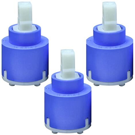 Schläfer 480049 Cartuccia ceramica per K40 Kerox, 40 mm senza fondo con 2 piedini, miscelatore doccia, cucina, lavabo, bidet, vasca. Pack da 3