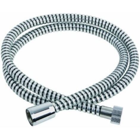Schläfer 807490  Flessibile Doccia 1,50 metri Connessione Universale G 1/2" Tubo Flessibile Doccia 150 cm in Plastica, Flessibile Metaflex Argento, Tubo Spiro-Flex, Ottima Resistenza Antipiega