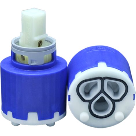 Schläfer 480050  Cartuccia Rubinetto Miscelatore 35mm, Cartuccia di Ricambio in Ceramica Bassa con 2 Piedini, Per Rubinetti Miscelatori Monocomando di Cucina, Bagno, Doccia e Vasca