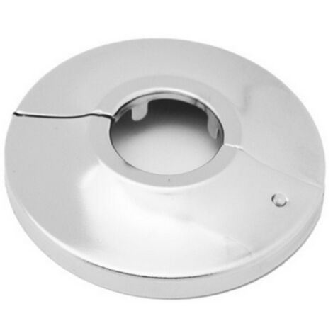 Schläfer 440612 Rosetta Copritubo per Radiatore a Clip Apribile, Copritubo in Ottone per Termosifoni Foro 22 mm (1/2") Collare per Copertura Tubi Radiatori Caloriferi, Cromo. 2PZ.