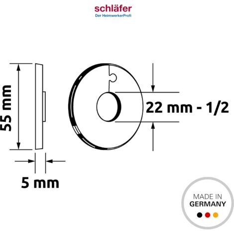 Pack 4 Roselline In Acciaio Inox 28mm Per Tubi Riscaldamento E Rubinetti – Coperchi Decorativi 2 Pezzi Con Adesivo – Uso Interno Ed Esterno