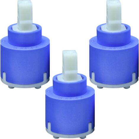 Schläfer 48004 Cartuccia Rubinetto Miscelatore 35mm di Ricambio in Ceramica per Miscelatore Monocomando K35-A Kerox bassa con 2 piedini, Doccia, lavabo, Bidet, Vasca, Cucina, Bagno da 3 Pz. (1/5)