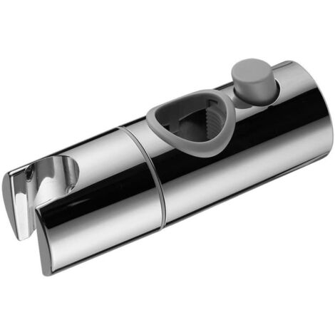 Schläfer 8126025 Staffa di Supporto per Doccia, Asta Doccia Saliscendi in Abs, Staffa Doccetta Universale Regolabile e Ruotabile a 360°, Compatibile con Tubo Doccia Ø 25mm, Finitura Cromata