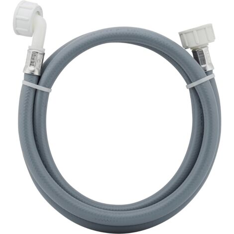 Schläfer 2536 Tubo di Carico Universale per Lavatrice 3mt, Ingresso Acqua Fredda, Filetto Standard FF 3/4", con Raccordo a 90°