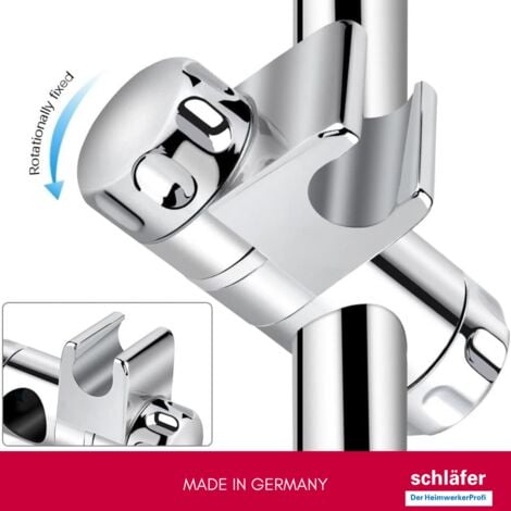 Supporto Doccia Regolabile 19-25 Mm - Cromato, Per Barra Doccia Saliscendi - Foto 8