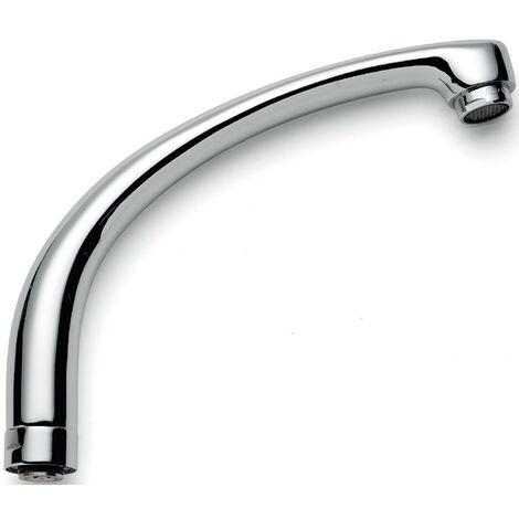 Schläfer 67085-C  Canna di Ricambio Universale per Rubinetto Lavello, Miscelatore Monocomando per Cucina e Lavabo, con Bocca Alta e Gruppo Monoforo, Ghiera 3/4" (Ø 24,9mm) e Aeratore M24
